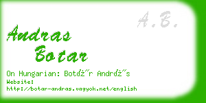 andras botar business card